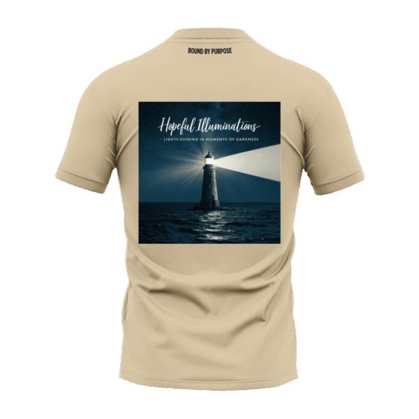"Hopeful Illuminations" Lime Green Round Neck T-shirt