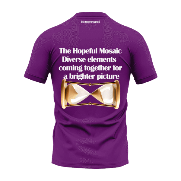 Purple Round Neck T-shirt - "The Hopeful Mosaic"
