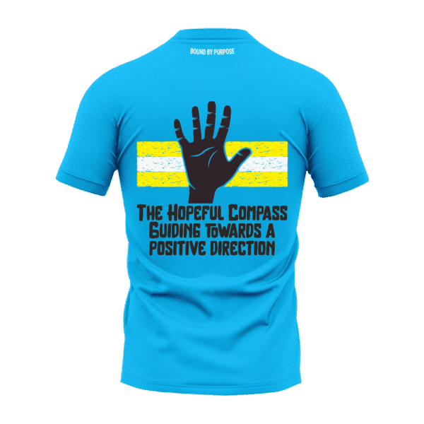 The Hopeful Compass T-Shirt – Blue Round Neck