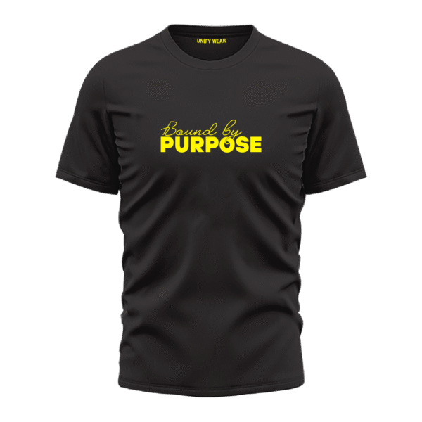 "Release the Pain" Joyful Living Black Round Neck T-shirt