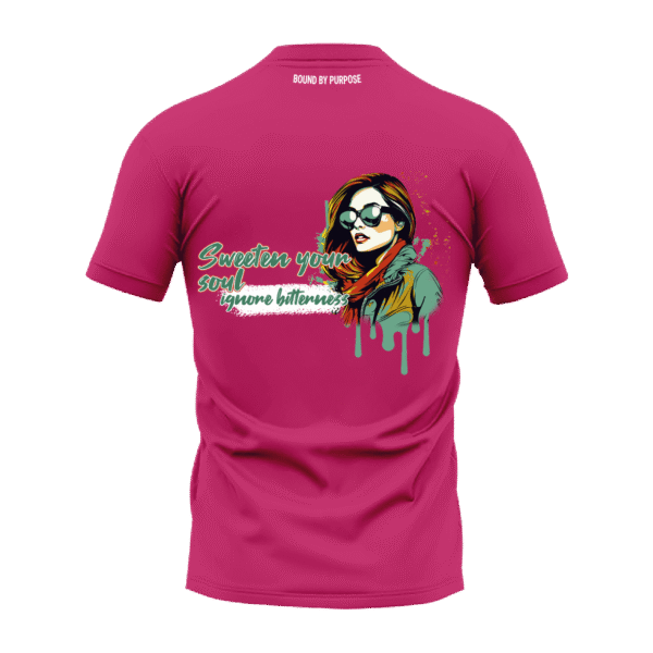 "Sweat Your Soul" Pink Round Neck T-shirt