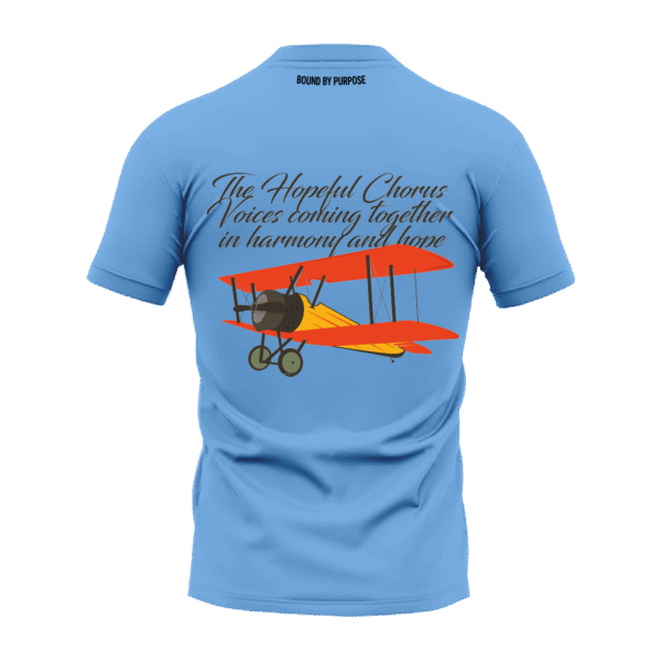 The Hopeful Chorus - Bold Graphic Blue T-Shirt