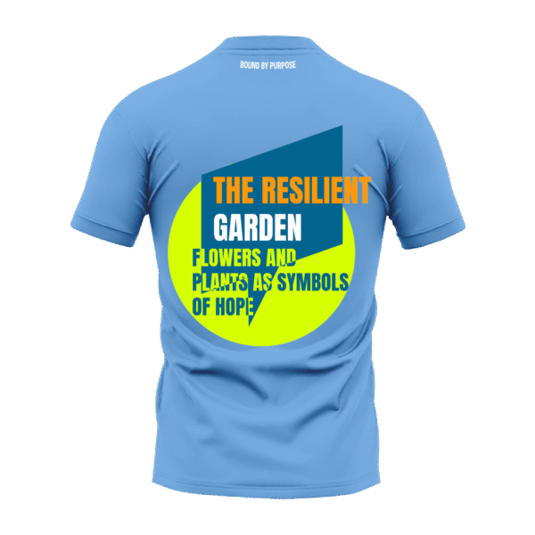Resilient Garden Flowers & Plants Blue Round Neck T-shirt