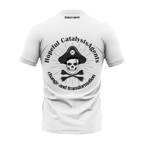 Hopeful Catalysts – Bold Quote White Round Neck T-shirt