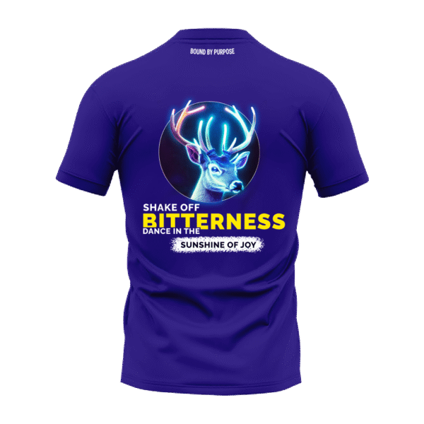 "Dance in the Sunshine" Inspirational Blue Round Neck T-shirt