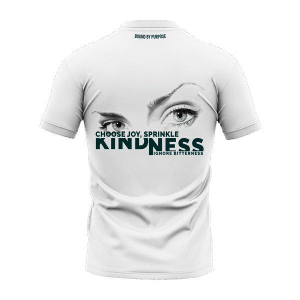 "Choose Joy" White Round Neck T-shirt