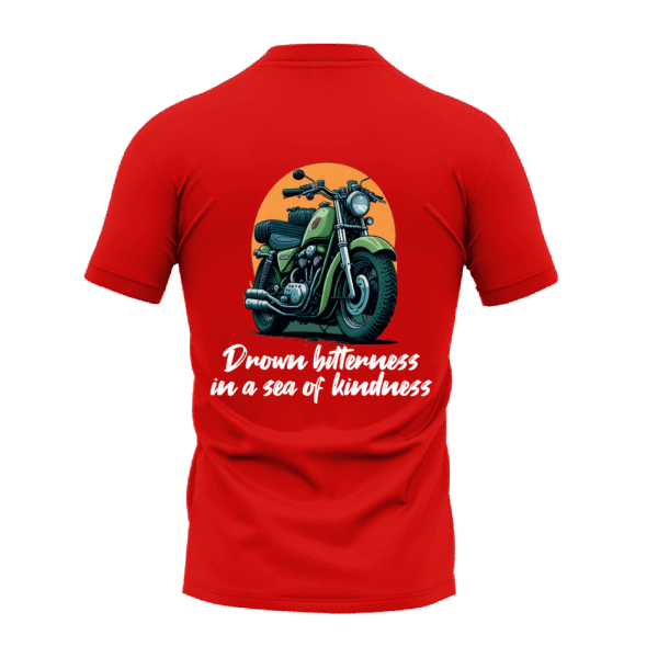 "Sea of Kindness" Red Round Neck T-shirt