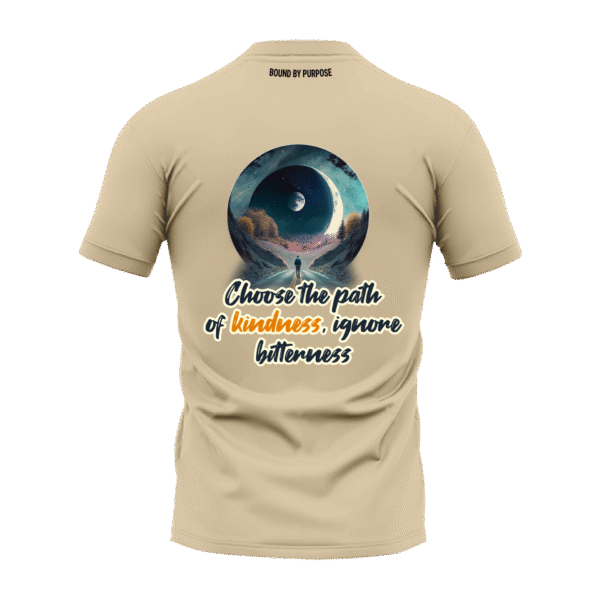 "Path of Kindness" Lime Green Round Neck T-shirt