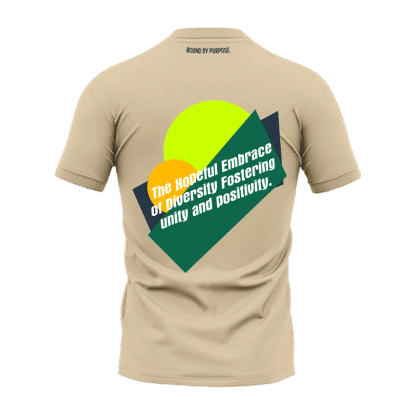 "Hopeful Embrace of Diversity" Lime Green Round Neck T-shirt