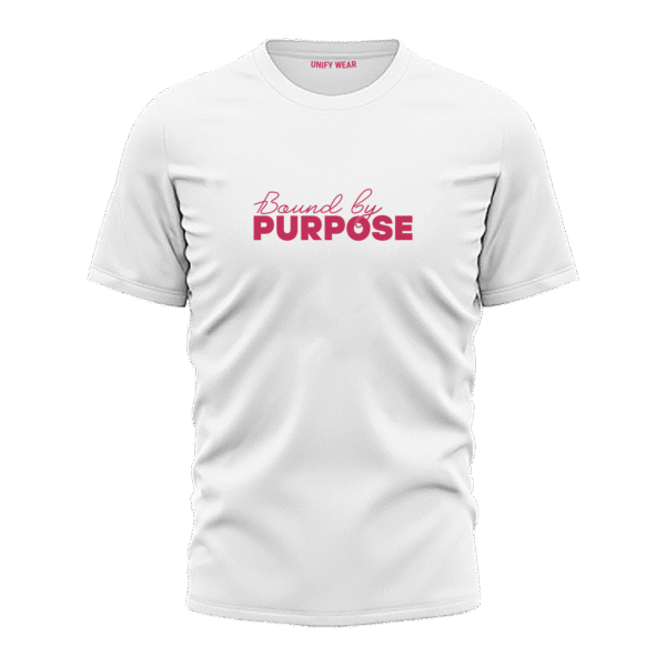 White "Make Each Day Count" Bold Print Round Neck T-shirt for Men and Women