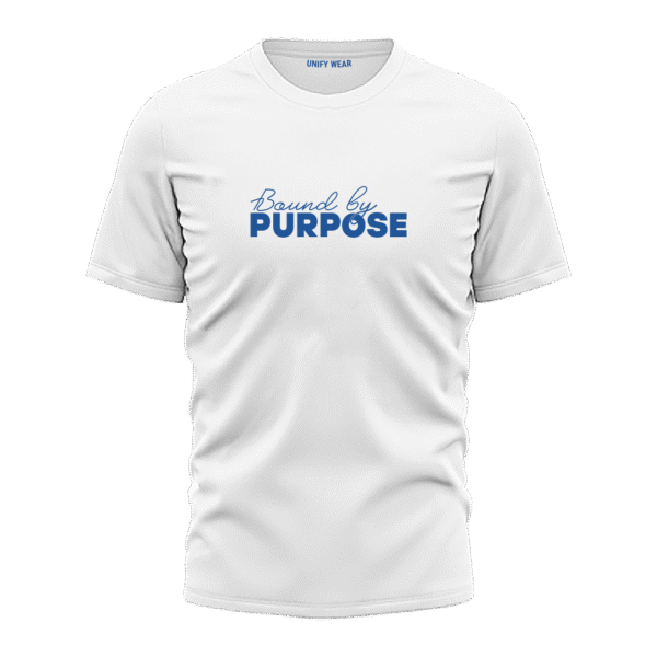 "Be Fearless" White Round-Neck T-Shirt