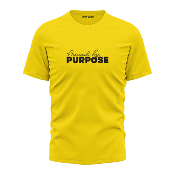 Yellow "Take RISKS. REAP REWARDS" Bold Statement Round Neck T-Shirt