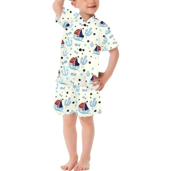 Little Boys' V-Neck Short Pajama Set (Sets 11)