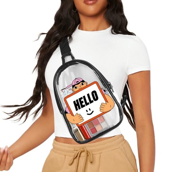 (All Printing) Transparent chest bag