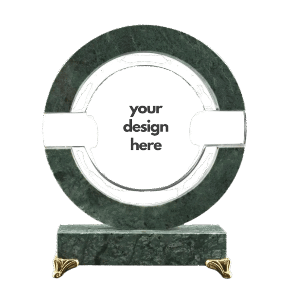 Round Crystal and Marble Award