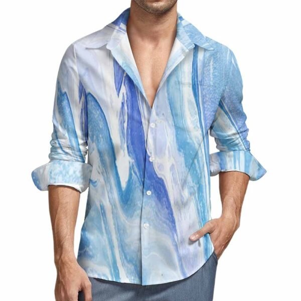 Peach Velvet Casual One Pocket Long Sleeve Shirt