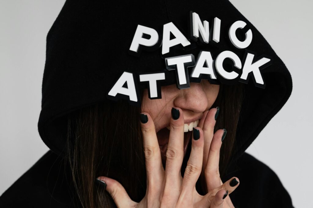 A statement hoodie with a message printed on it.