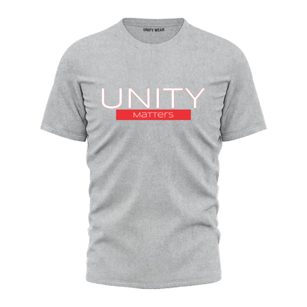 Off-White Round-Neck T-Shirt - "UNITY MATTERS"