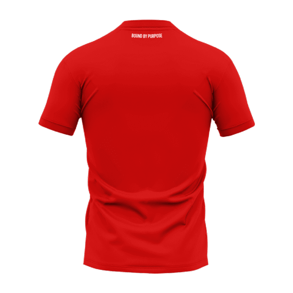 Red Round Neck T-Shirt - "Love Unites Us" Bold Text
