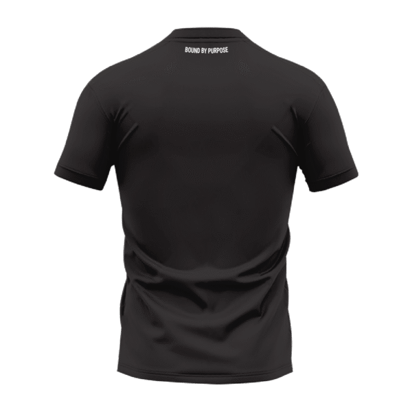Black Round Neck T-Shirt - "Spreads Love" Bold Text