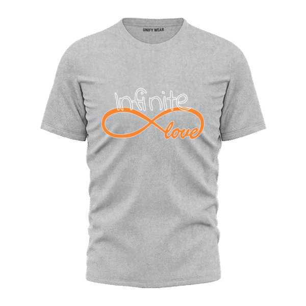 Off-White Round Neck T-Shirt - "Love Infinite" Bold Text
