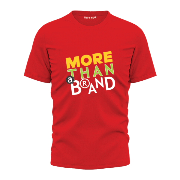 Red T-shirt Round Neck "More Than A Brand"
