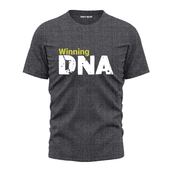 Winning DNA Bold Graphic Black Round Neck T-Shirt