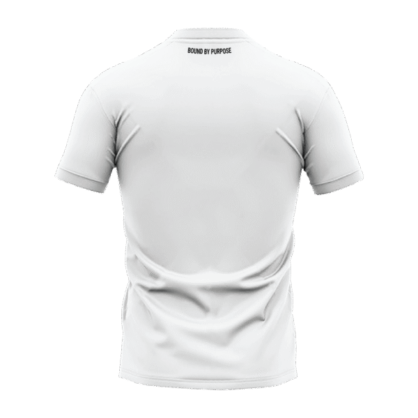 White T-shirt Round Neck Never Alone