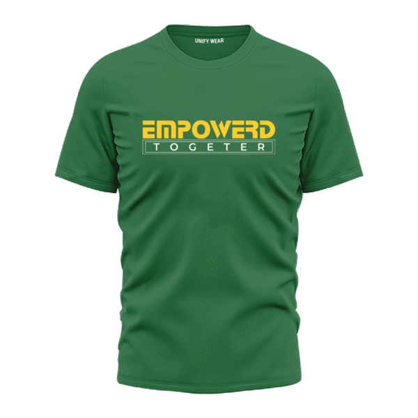 Empowered Together Green Round Neck T-Shirt
