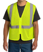 CornerStone Class 2 Economy Zippered Mesh Safety Vest - Image 2