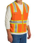 CornerStone Class 2 Two-Tone Surveyor Safety Vest - Image 2