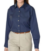 Blue Generation Women's Scotchgard Treated Twill Long Sleeve Dress Shirt - Image 2