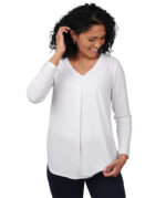 Edwards Women's Soft Pleated V-Neck Blouse - Image 2