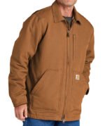 Carhartt Tall Washed Duck Sherpa-Lined Coat - Image 2