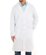 Red Kap Full Button Lab Coat - Embroidered - Image 2