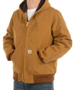 Carhartt Water Repellent Flannel Lined Hooded Jacket - Printed - Image 2