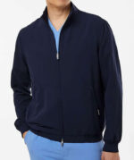 Jaanuu Wolfe Everyday Six-Pocket Full-Zip Scrub Jacket - Embroidered - Image 2