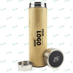 Bamboo Flask with Temperature Display | Smart Eco-Friendly Bottle by Impressiful