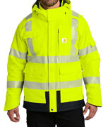 Carhartt Class 3 Waterproof Heavyweight Insulated Safety Jacket - Image 2