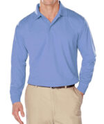 Blue Generation BLU-X-DRI Snag Resistant Long Sleeve Performance Polo - Image 2