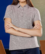 North End Women's Eclipse Jacquard Performance Polo - Image 2