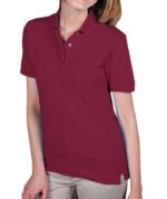 Blue Generation Women's Scotchgard Treated Pique Polo - Image 2