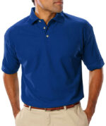 Blue Generation Scotchgard Treated Pique Polo - Image 2