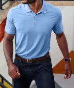 Port Authority City Stretch Flat Knit Performance Polo - Image 2