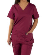 Cherokee Workwear Revolution Women's V-Neck Scrub Top - Embroidered - Image 2