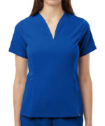 Jaanuu Women's Calix Fit & Flare V-Neck Scrub Top - Printed - Image 2