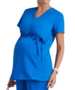 Grey's Anatomy by Barco Women's Lilah Mock Wrap Maternity Scrub Top - Image 2