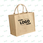 Horizontal Jute Shopping Bag | Eco-Friendly Reusable Tote by Impressiful