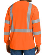 CornerStone Class 3 Mesh Long Sleeve Safety Pocket T-shirt - Image 3