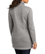 Port Authority Women's Arc Long Sweater Fleece Jacket - Printed - Image 3